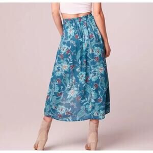 Women's Band of the Free Celene Floral Wrap Midi Skirt - M